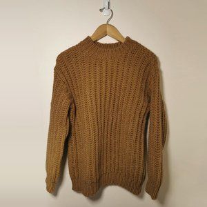 Sandro Chunky knit sweater (Camel/Small)